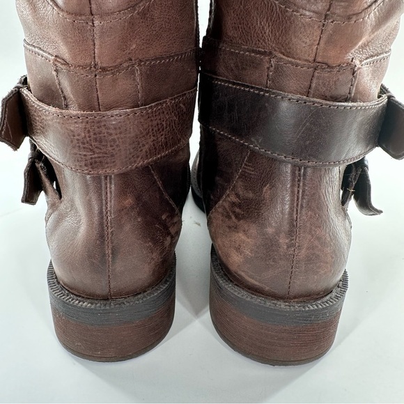 Enzo Angiolini womens boots size 8 brown leather knee high riding western - Picture 8 of 16